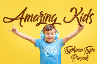 Amazing Kids: A Script Font That Elevates Your Brand’s Visual Story