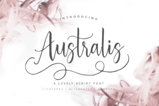 Australis: A Script Handwritten Font for Creative Crafters and Product Designers