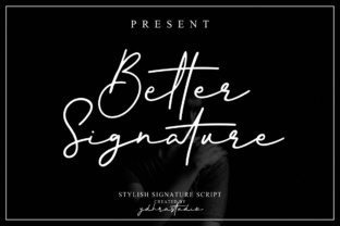 Better Signature: A Script Font for Creative Crafters