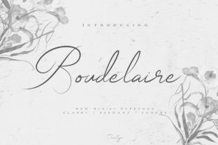 Boudelaire: A Script Font for Crafting Elegance