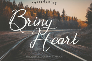 Bring Heart: A Modern Calligraphy Font for Elegant Branding