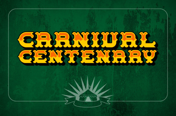 Carnival Centenary: A Decorative Font for Branding and Design
