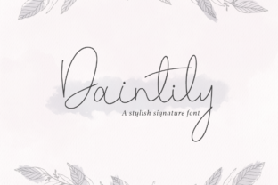 Daintily: A Script Font for Elegant Editorial Design