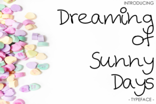 Dreaming of Sunny Days Font for Handmade Creators