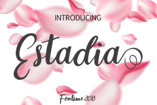 Estadia: A Script Font That Adds Romance and Charm to Your Craft Projects