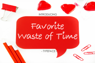 Favorite Waste of Time: A Script Handwritten Font for Creative Makers