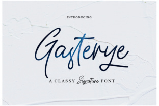 Gasterye: A Script Handwritten Font for Modern Web Design
