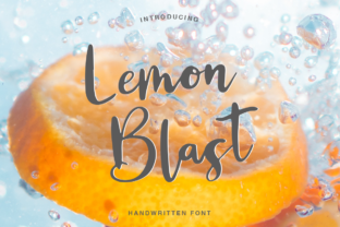 Lemon Blast: A Fresh Script Font for Creative Branding