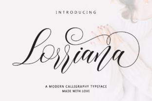 Lorriana: A Script Handwritten Font for Creative Product Design