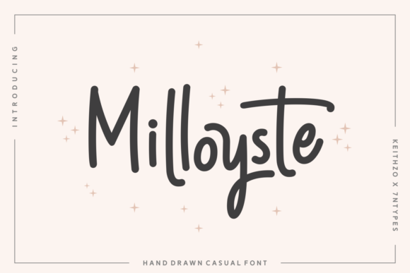 Milloyste: A Script Font for Creative Crafters and Product Designers