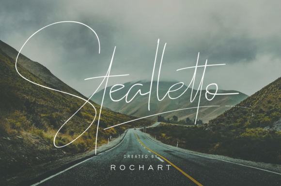Stealletto: A Script Font for Creative Campaigns and Brand Identity